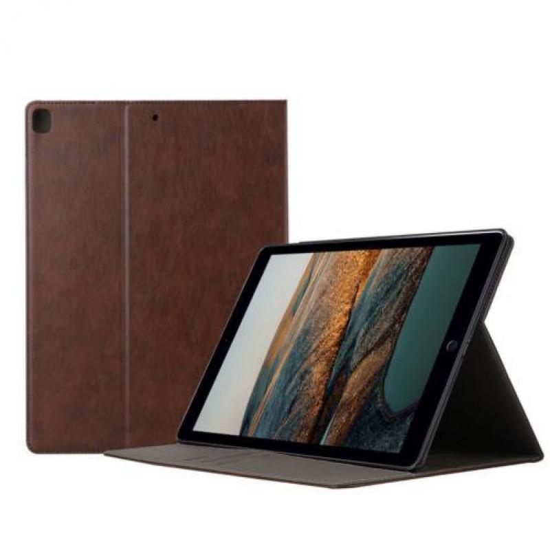 Leather style folio book case bruin iPad Pro 12.9" 2 (2017)