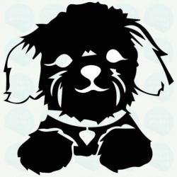 shih tzu - auto sticker Uniquewinkel