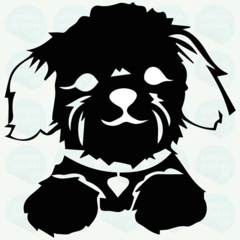 shih tzu - auto sticker Uniquewinkel