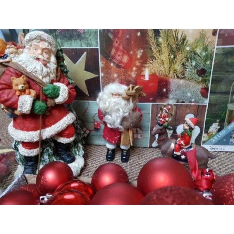 80 rode kerstballen incl deco