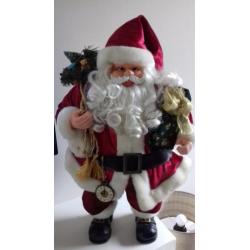 Grote vintage staande decoratie kerstman