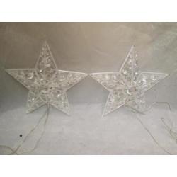 x Schitterende Sterverlichting - Kerstster 30cm 20 Lampjes