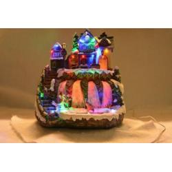 Lumineo Kerstdorp Tafereel met Waterval