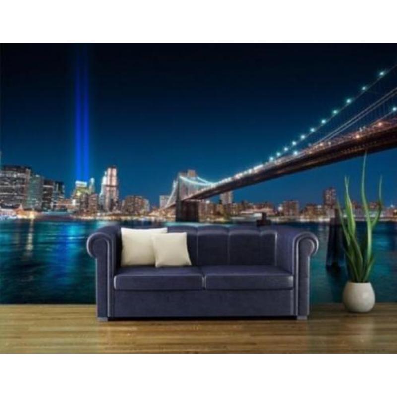 aanbieding Fotobehang 400x280cm skyline new york voor €50