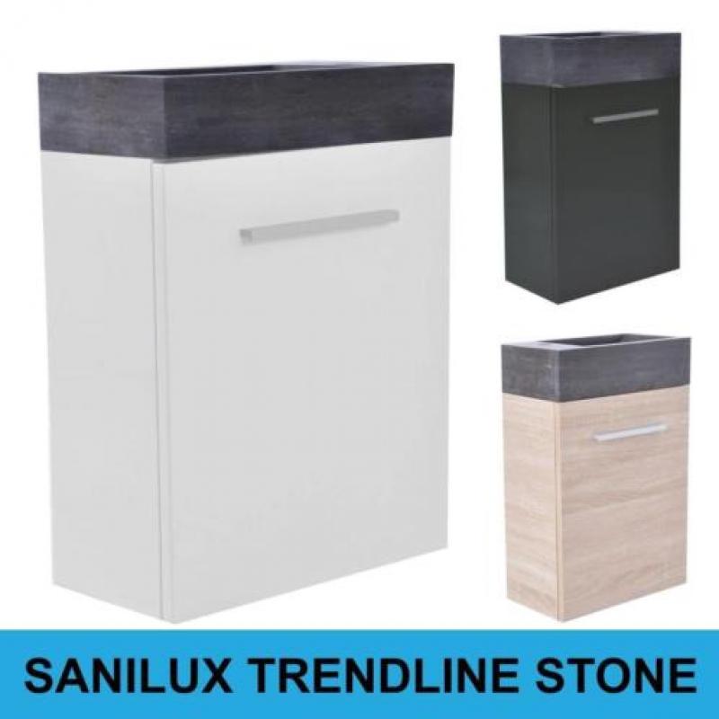 Fonteinkast Sanilux Trendline Stone links/rechts draaiend...