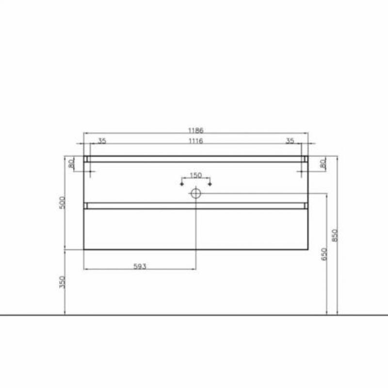 Badmeubel Boss & Wessing Paris 120 cm Compleet Geleverd H...