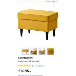 Voetenbank strandmon ikea