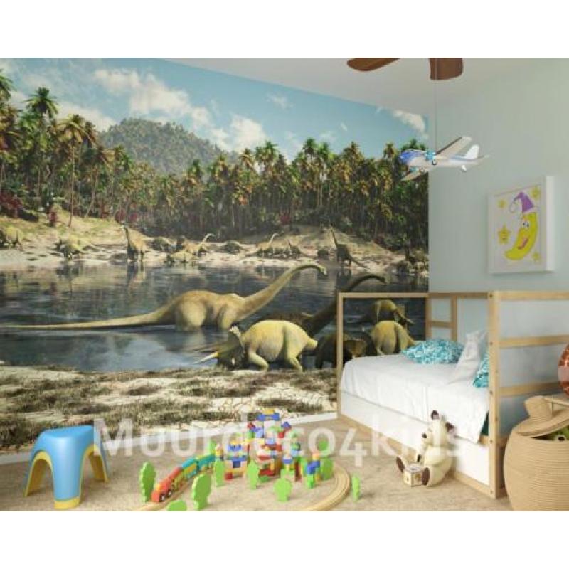 Dinosaurus fotobehang - VLIES XL *Gratis verzending