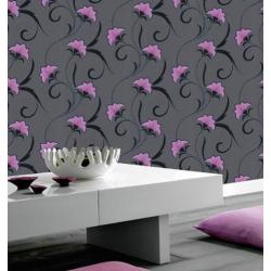 bloemen vinyl vlies 3d behang