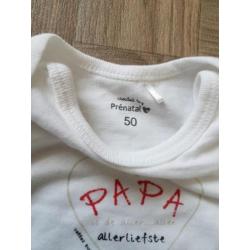 Setje 'papa is de allerliefste' mt 50