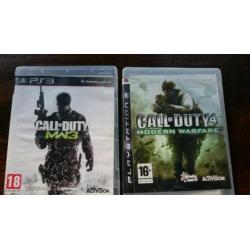 2 games Ps3 Call of Duty 3 en 4